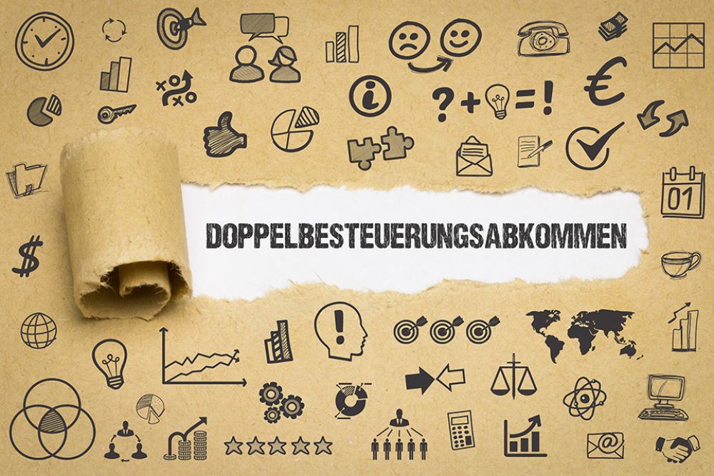 Schriftzug Doppelbesteuerungsabkommen